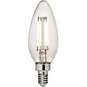 Visual Comfort 5 Watt Dimmable Candelabra (E12) LED Bulb - 500 Lumens, 3000K, and 90CRI Clear
