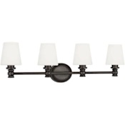 Visual Comfort Xavierre 4 Light 32" Wide Vanity Light Aged Iron