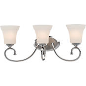 Volume Lighting Tes 3 Light 26" Wide Bathroom Vanity Light Chrome