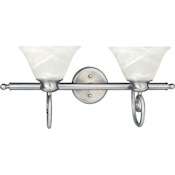 Volume Lighting Troy 2 Light 25" Wide Bathroom Vanity Light Brushed Nickel