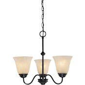 Volume Lighting Hammond 3 Light 19" Wide Mini Chandelier Antique Bronze