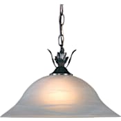 Volume Lighting Troy Single Light 15" Wide Pendant Antique Bronze