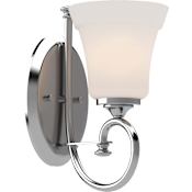Volume Lighting Alesia Single Light 11" Tall Bathroom Sconce Chrome