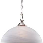 Volume Lighting Durango Single Light 16" Wide Pendant Brushed Nickel