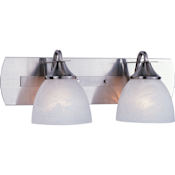 Volume Lighting Durango 2 Light 22" Wide Bathroom Vanity Light Brushed Nickel