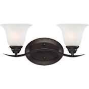 Volume Lighting Trinidad 2 Light 17" Wide Bathroom Vanity Light Antique Bronze