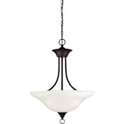 Volume Lighting Trinidad 3 Light 18" Wide Pendant Antique Bronze