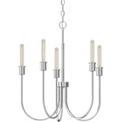 Volume Lighting Concord 5 Light 23" Wide Chandelier Polished Nickel
