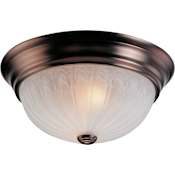 Volume Lighting Marti 2 Light 13" Wide Flush Mount Bowl Ceiling Fixture Antique Bronze