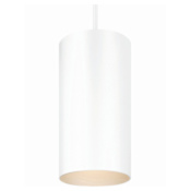 Volume Lighting Single Light 6" Wide Mini Pendant White