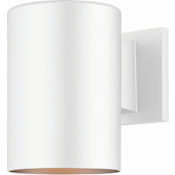 Volume Lighting Single Light 7" Tall Outdoor Wall Sconce White