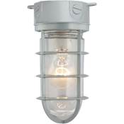 Volume Lighting Single Light 10" Tall Outdoor Ceiling / Wall Sconce Silver Gray