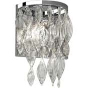 Volume Lighting Genevieve Single Light 17" Tall Wall Sconce Chrome