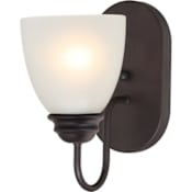Volume Lighting Mari Single Light 10" Tall Bathroom Sconce Antique Bronze