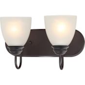 Volume Lighting Mari 2 Light 14" Wide Bathroom Vanity Light Antique Bronze