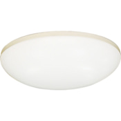 Volume Lighting Single Light 11" Wide Integrated LED Flush Mount Bowl Ceiling Fixture / Wall Sconce White