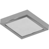 Volume Lighting Single Light 8" Wide Integrated LED Flush Mount Square Ceiling Fixture / Wall Sconce Brushed Nickel