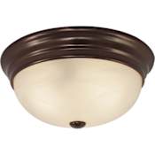 Volume Lighting 2 Light 11" Wide Flush Mount Bowl Ceiling Fixture Antique Bronze