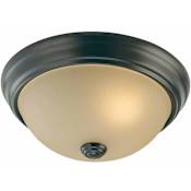 Volume Lighting Trinidad 2 Light 11" Wide Flush Mount Bowl Ceiling Fixture Antique Bronze
