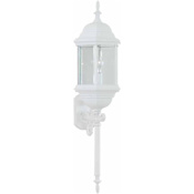 Volume Lighting Single Light 36" Tall Outdoor Wall Sconce White