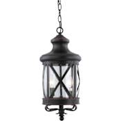 Volume Lighting 3 Light 9" Wide Outdoor Mini Pendant Black Copper