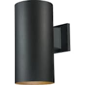 Volume Lighting Single Light 12" Tall LED Outdoor Wall Sconce Black