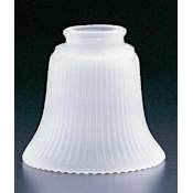 Volume Lighting 4.5" Height Frost Ribbed Glass Bell Ceiling Fan Light Kit Shade Frost Ribbed