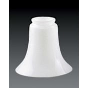 Volume Lighting 5.5" Height White Glass Bell Shade White