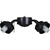 Volume Lighting Ceiling Fan Light Kit 4 Light Fan Antique Bronze