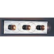 Volume Lighting 3 Light Bathroom Vanity Strip Chrome