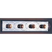 Volume Lighting 4 Light Bathroom Vanity Strip Chrome