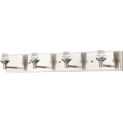 Volume Lighting Milena 4 Light 31.5" Width Bathroom Vanity Light Brushed Nickel