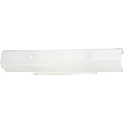 Volume Lighting 4 Light Bath Bar with Rectangle Glass Shade White