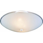 Volume Lighting 3 Light Semi-Flush Ceiling Fixture White