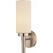 Volume Lighting 14" Tall Wall Sconce Brushed Nickel