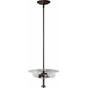 Volume Lighting Esprit 3 Light Foyer 7" Height Pendant Antique Bronze