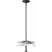 Volume Lighting Esprit 3 Light Down Light 7" Height Pendant Antique Bronze