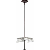 Volume Lighting Esprit 4 Light Down Light 9" Height Pendant Antique Bronze