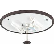 Volume Lighting Esprit 2 Light Flush Mount Ceiling Fixture Antique Bronze