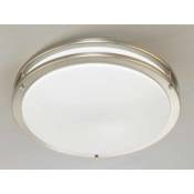Volume Lighting Energy Saving 2 Light Flush Mount Ceiling Fixture Brushed Nickel