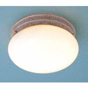 Volume Lighting 2 Light 9" Width Flush Mount Ceiling Fixture Prairie Rock