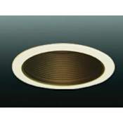 Volume Lighting 6" Recessed trim with Metal Baffle and 75 Watt Lamping Black