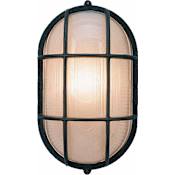 Volume Lighting Nautical Outdoor 1 Light 11" Height Outdoor Wall Sconce Black