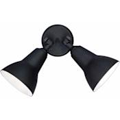 Volume Lighting 2 Light 10.5" Height Outdoor Security Light Black