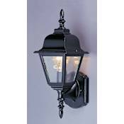 Volume Lighting 1 Light 16.5" Height Outdoor Wall Sconce with Clear Glass Black