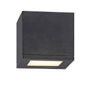 WAC Lighting Rubix 5" Wide Indoor/Outdoor LED Flush Mount Ceiling Fixture / Wall Light Black