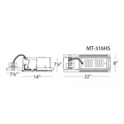 WAC Lighting WAC Bi Pin New Construction Housing - Airtight Aluminum