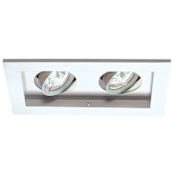 WAC Lighting Multiple Spot Low Voltage Recessed Light Adjustable Trim White / White Interior