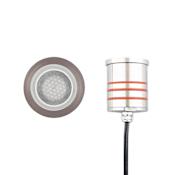 WAC Lighting 2" Inground Slim Recessed Luminaire Round with Hex Louver, 2700K Bronzed Stainless Steel