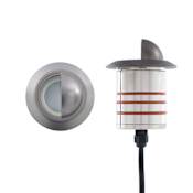 WAC Lighting Single Inground Indicator Light 3" Wide 12V LED In-Ground Well Light Bronzed Stainless Steel